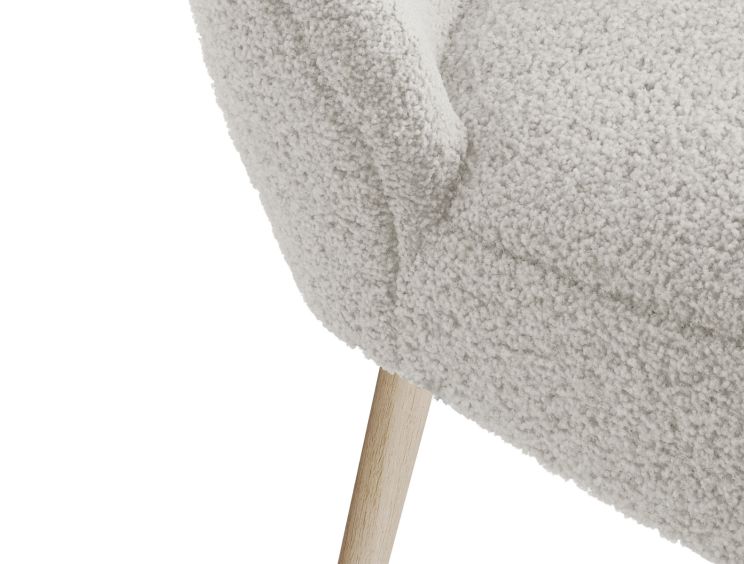Norfolk White Upholstered Accent Chair