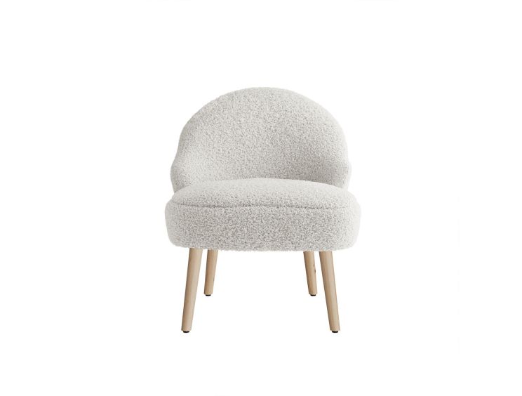 Norfolk White Upholstered Accent Chair
