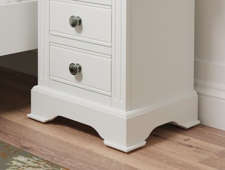 Tilly White 3Drw Large Bedside Cabinet Only