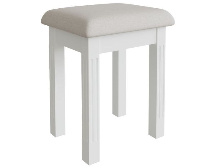 Tilly White Dressing Table Stool Only