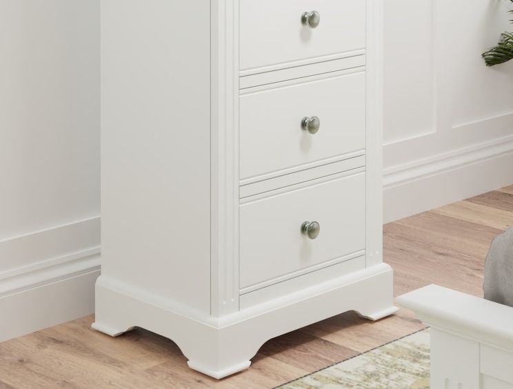 Tilly White 5Drw Narrow Chest Only