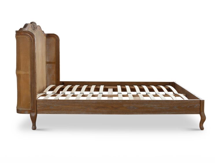 Montpellier Winged Rattan Oak King Size Bed Frame