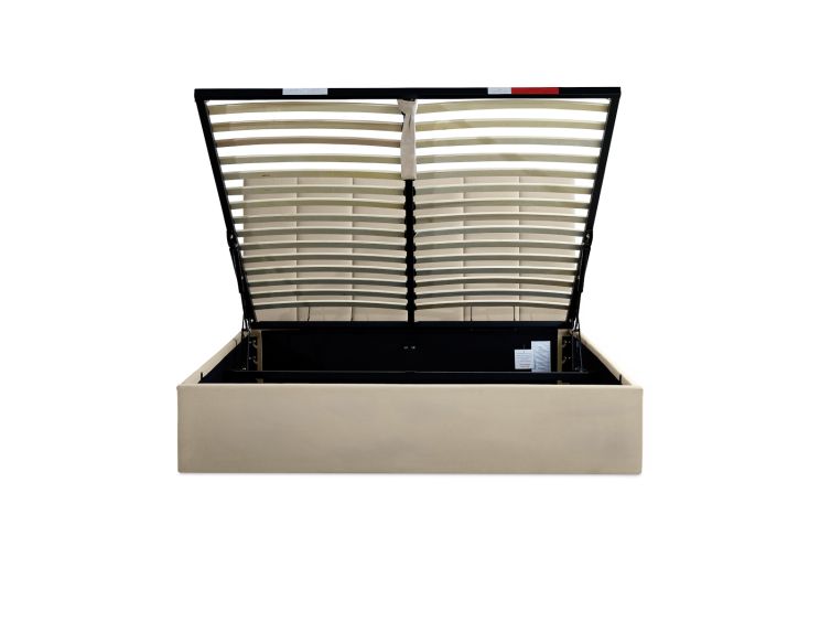 Valencia Stone Compact Double Ottoman Bed Frame