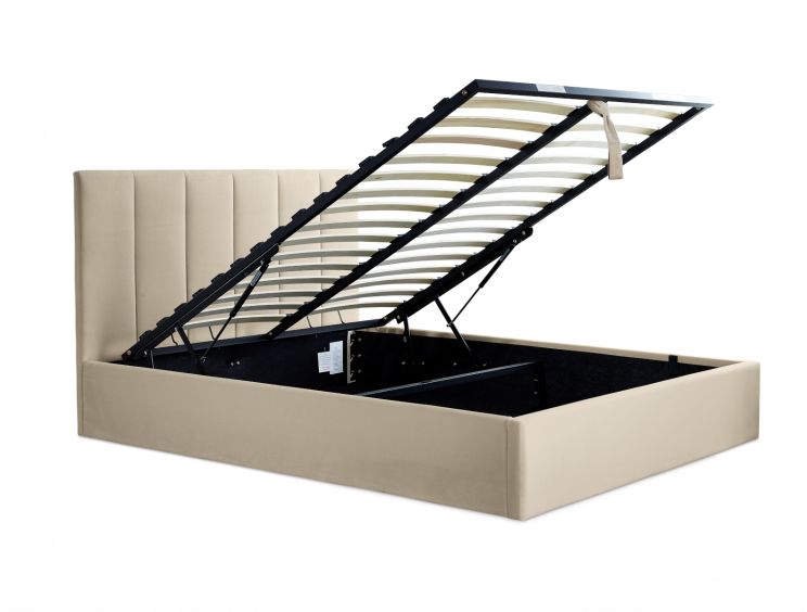 Valencia Stone King Size Ottoman Bed Frame