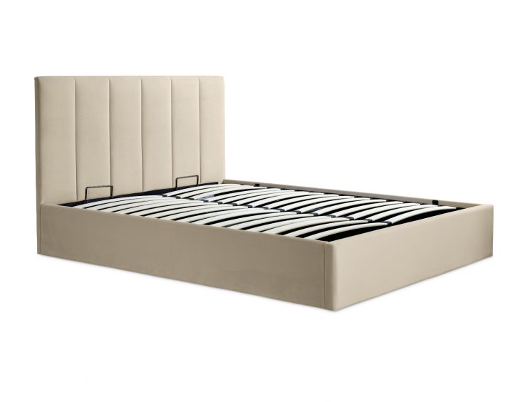 Valencia Stone King Size Ottoman Bed Frame