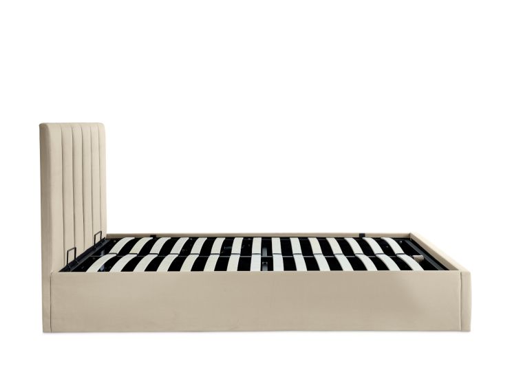Valencia Stone Compact Double Ottoman Bed Frame