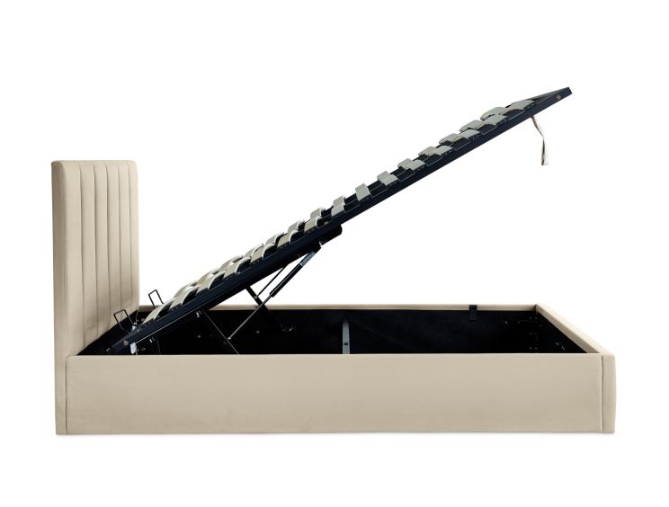 Valencia Stone King Size Ottoman Bed Frame