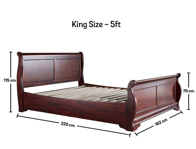 Platform sleigh outlet bed queen