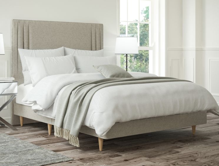 Faith Trebla Flax Double Classic Shallow Base and Headboard