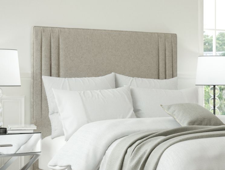 Faith Trebla Flax Super King Size Classic Shallow Base and Headboard