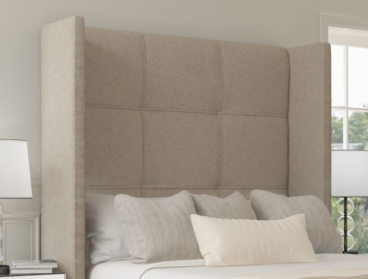 Oaklyn Classic Non Storage Trebla Flax Super King Size Base and Headboard
