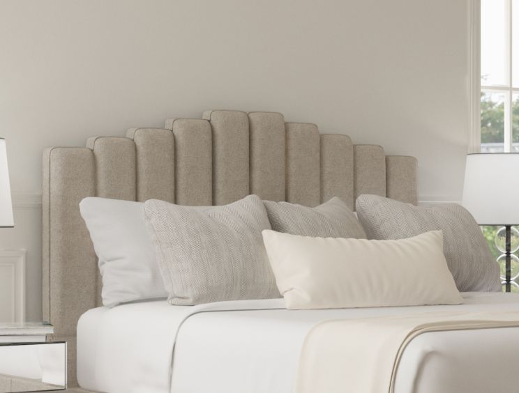 Quinn Trebla Flax Upholstered Floor Standing Super King Size Headboard
