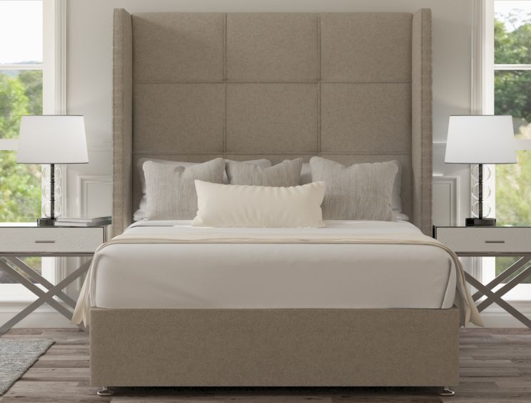 Oaklyn Classic Non Storage Trebla Flax King Size Base and Headboard
