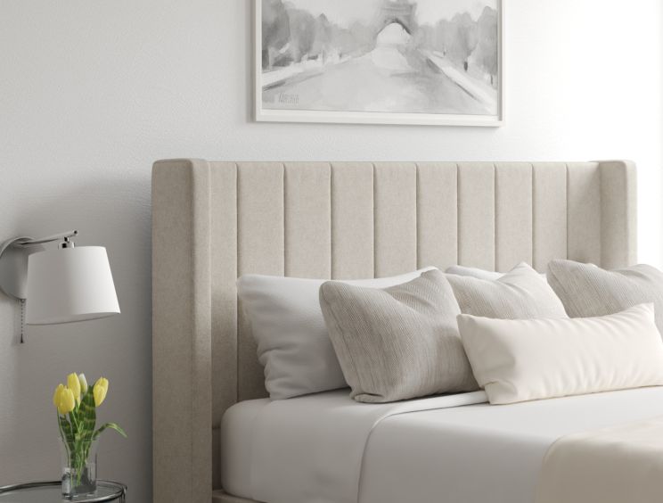 Aurelia Ottoman King Size Trebla Flax Headboard & Base