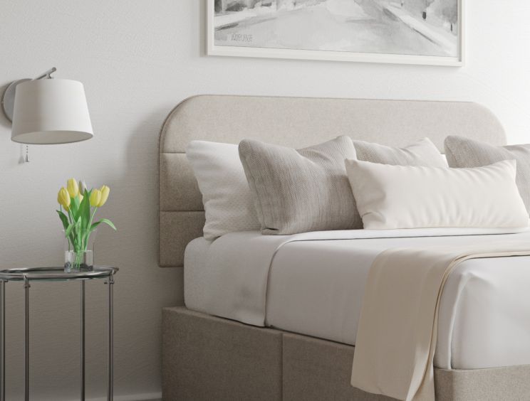 Makayla Trebla Flax Upholstered King Size Headboard Only