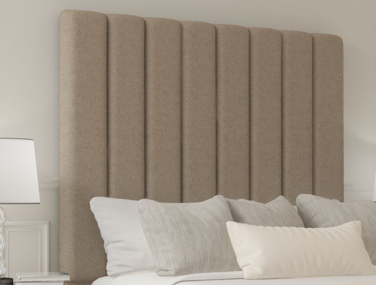 Esme Classic Non Storage Trebla Stone Super King Size Base and Headboard