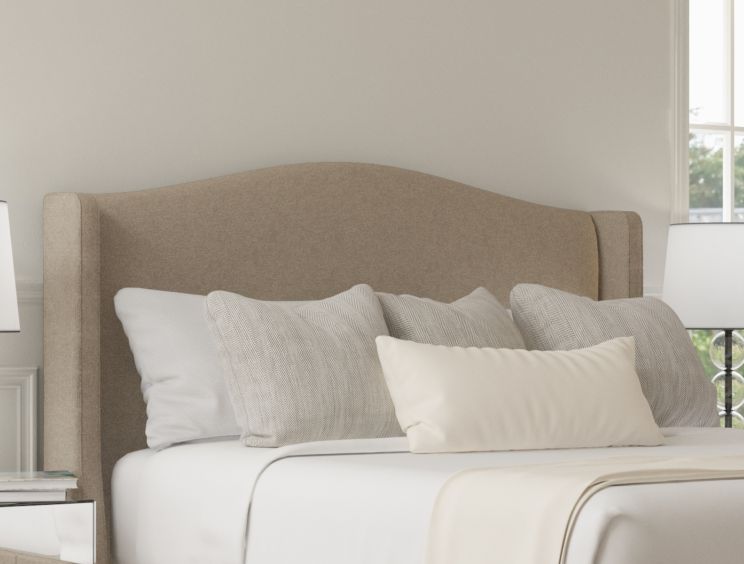 Mabel Ottoman Double Trebla Stone Headboard & Base
