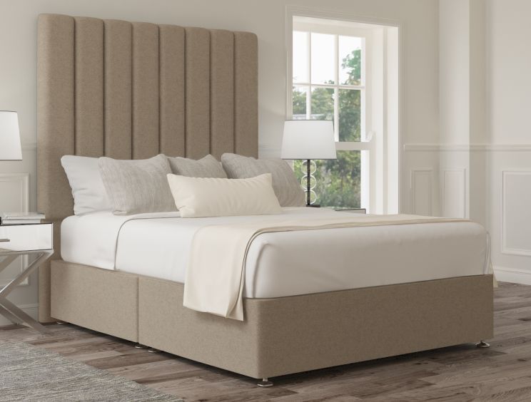 Esme Classic Non Storage Trebla Stone King Size Base and Headboard