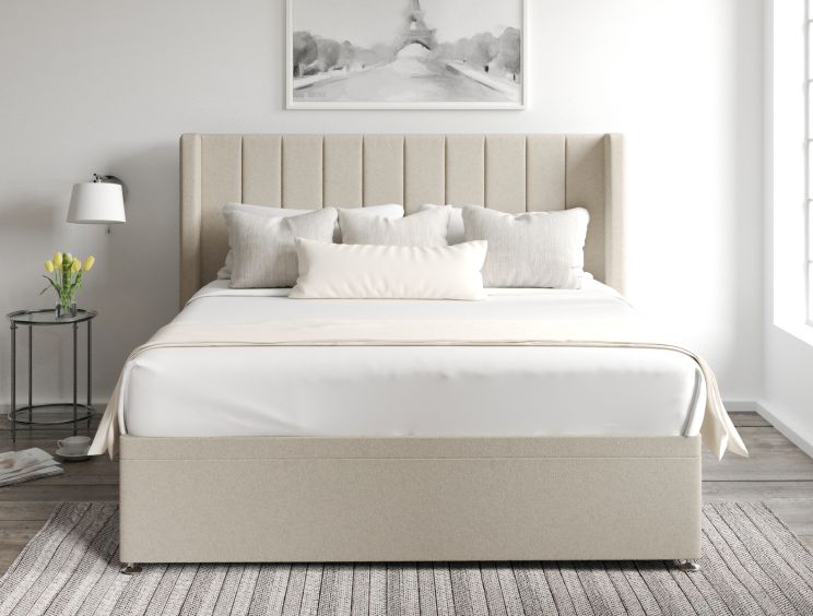 Aurelia Ottoman King Size Trebla Stone Headboard & Base