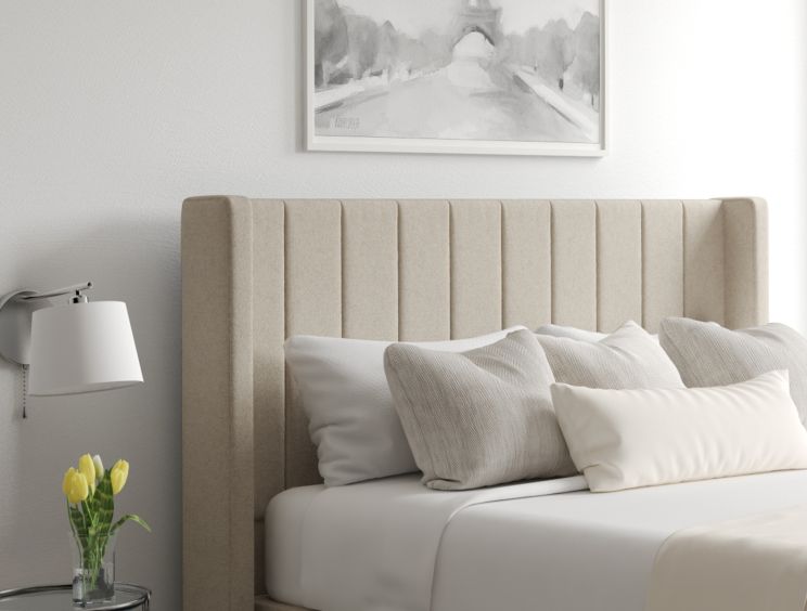 Aurelia Ottoman Super King Size Trebla Stone Headboard & Base