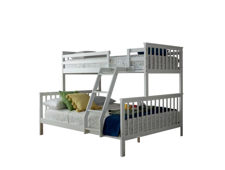 Montana Triple Bunk Bed Only - White