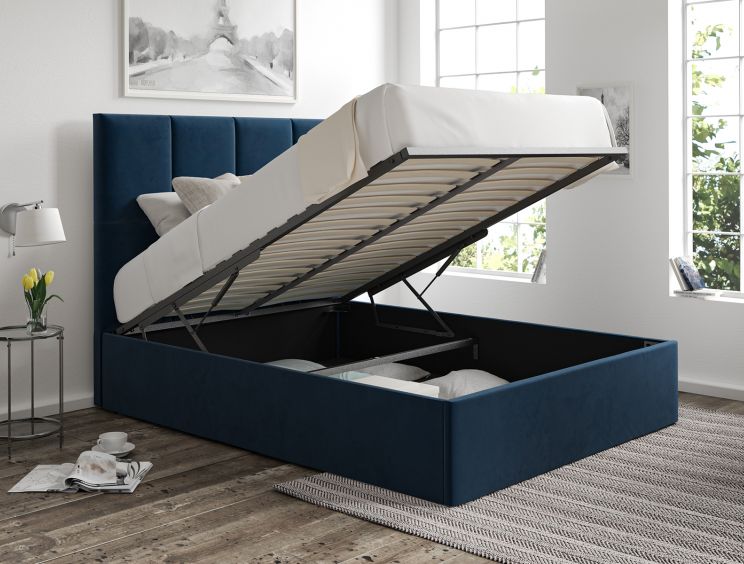 Turin Hugo Royal Upholstered Ottoman Double Bed Frame Only