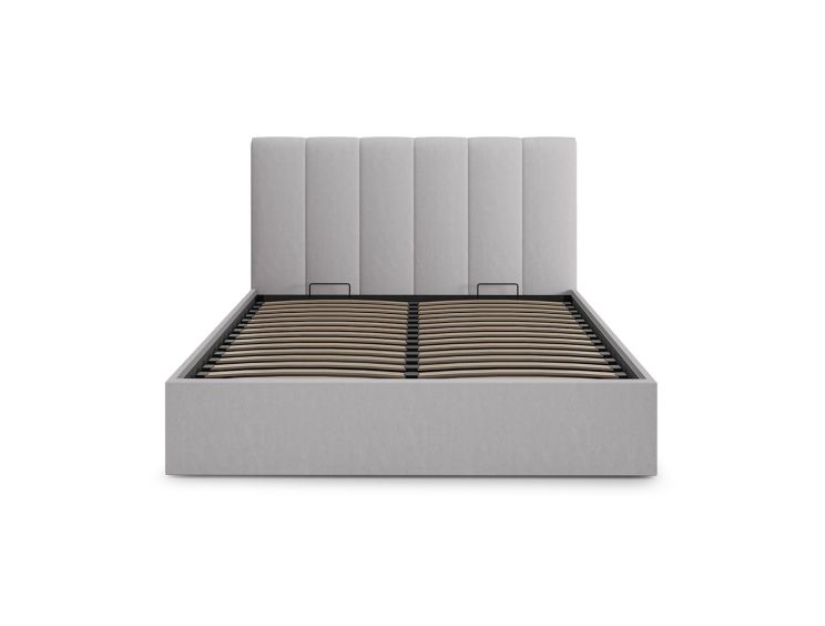 Valencia Fog Double Ottoman Bed Frame