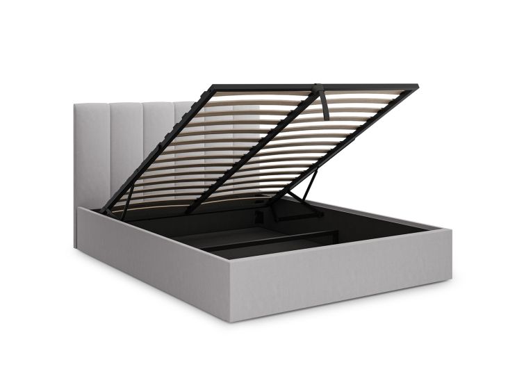 Valencia Fog Double Ottoman Bed Frame