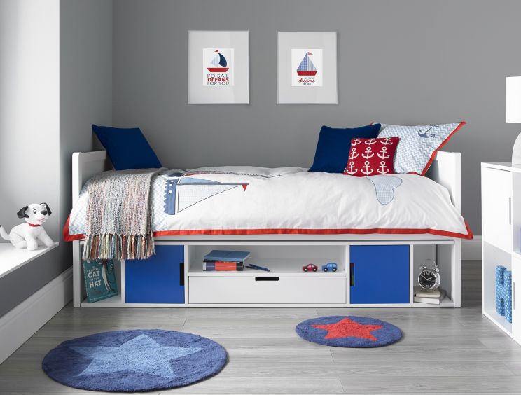 Vancouver Cabin Bed Frame Only - Blue