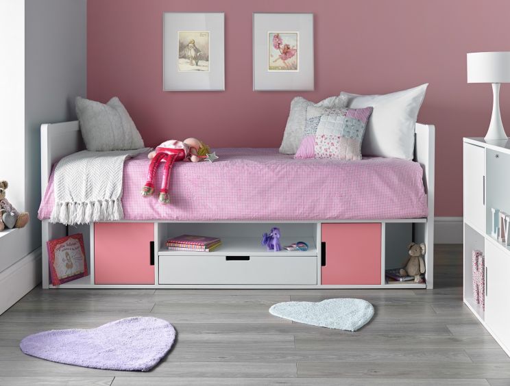 Vancouver Cabin Bed Frame Only - Pink