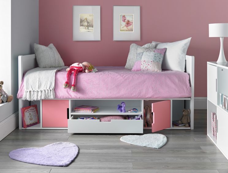 Vancouver Cabin Bed Frame Only - Pink