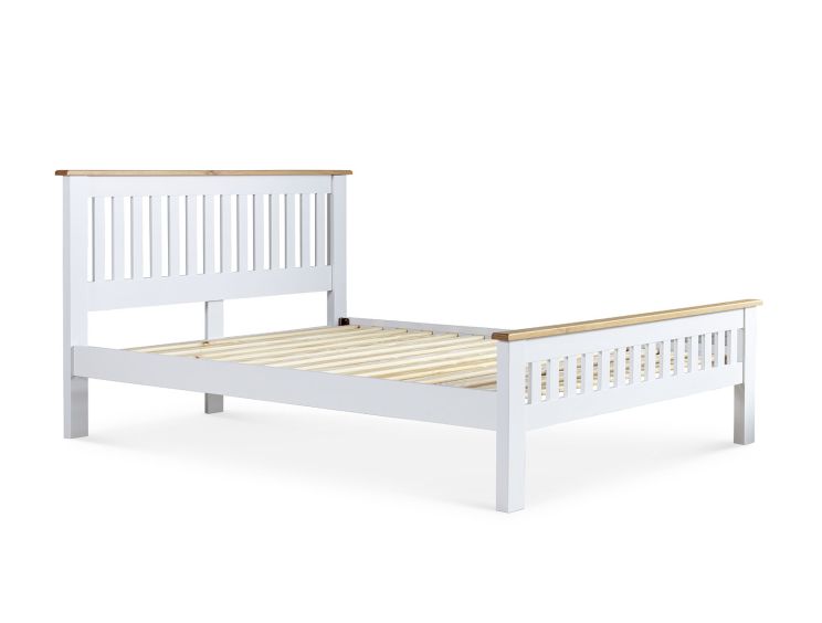 Wilmslow White Wooden King Size Bed Frame Only