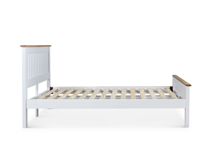 Wilmslow White Wooden Double Bed Frame Only