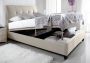 Kaydian Accent Upholstered Ottoman Storage Bed - Oatmeal - King Size Only