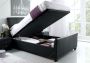 Kaydian Allendale Leather Ottoman Storage Bed - Double Ottman Frame Only - Black