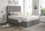 Amalfi Arran Pebble Upholstered Ottoman Double Bed Frame Only