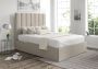 Amalfi Trebla Flax Upholstered Ottoman Double Bed Frame Only