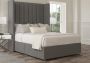 Lola Classic Non Storage Arran Pebble Double Base and Headboard