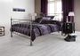Clarence Black Nickel King Size Bed Frame Only