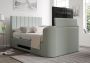 Berkley Upholstered Linea Seablue Ottoman TV Bed - Double Bed Frame Only