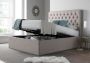 Maxi Driftwood Upholstered Ottoman Storage Double Bed Frame Only