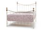 Suzie Ivory Brass Double Bed Frame Only