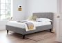 Santorini Upholstered Bed Frame - Mid Grey - Double Bed Frame Only