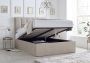 Linea Stone Upholstered Ottoman King Size Bed Frame Only