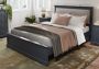 Macy Midnight Grey Single Bed Frame Only