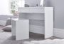 Manilla White Dressing Table With 2 Drawers Only
