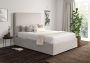 Napoli Arran Natural Upholstered Ottoman Single Bed Frame Only