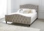 Annabel Upholstered Bed Mink - Double Bed Frame Only