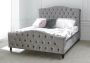 Annabel Upholstered Bed Silver - Double Bed Frame Only