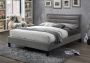 Oslo 2 Upholstered Bed Grey - Double Bed Frame Only